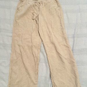 Hollister Beige Adjustable-Rise Pants